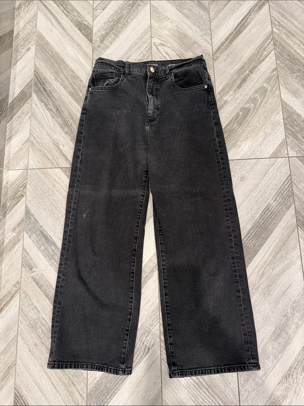 DL 1961 Wide Leg Black Women's Jeans